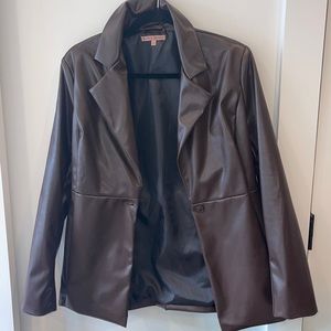 Bailey Rose Leather Blazer